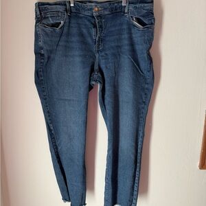 Lane Bryant Dark Blue Ankle Jeans